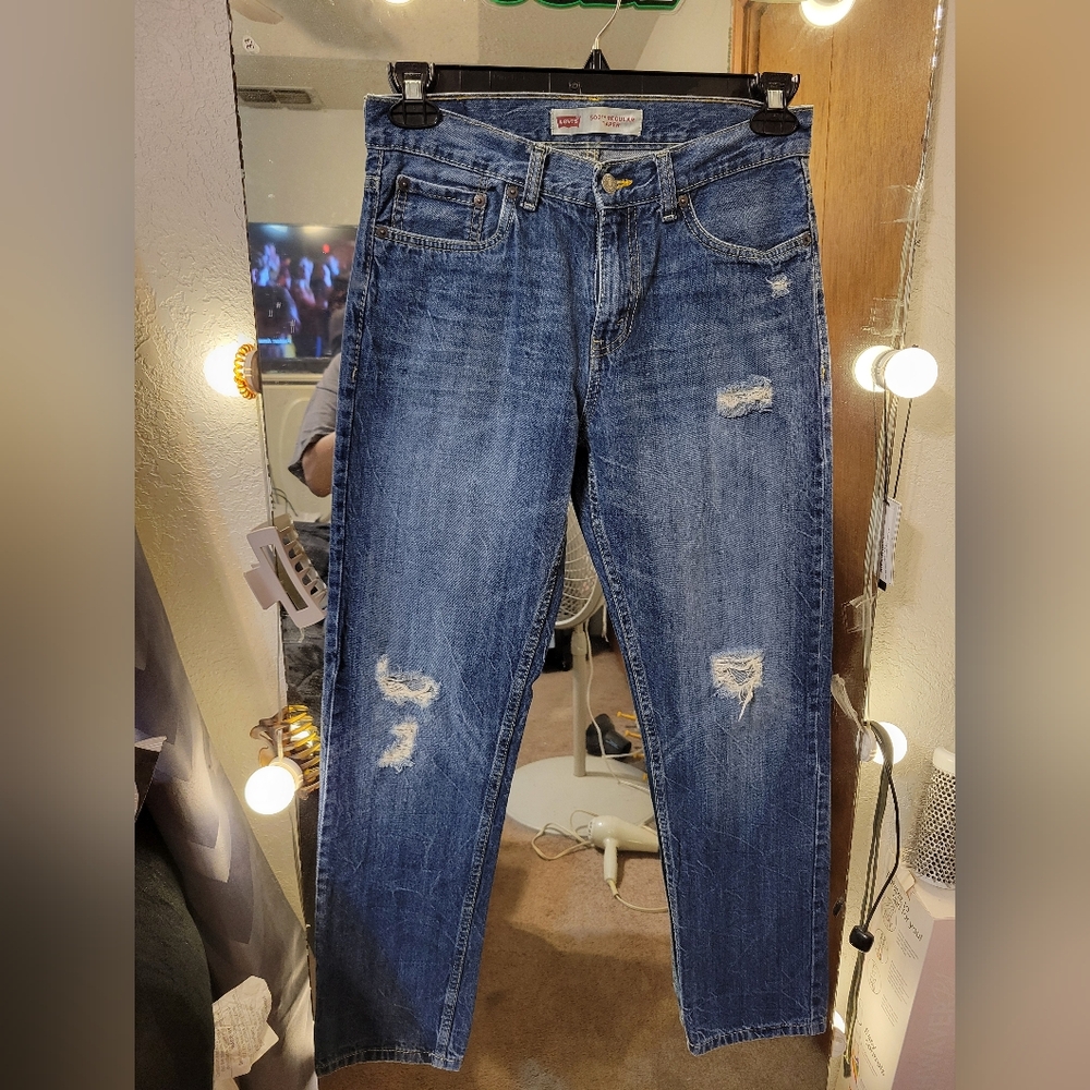 Levi's Boys Tapered Fit Blue Jeans